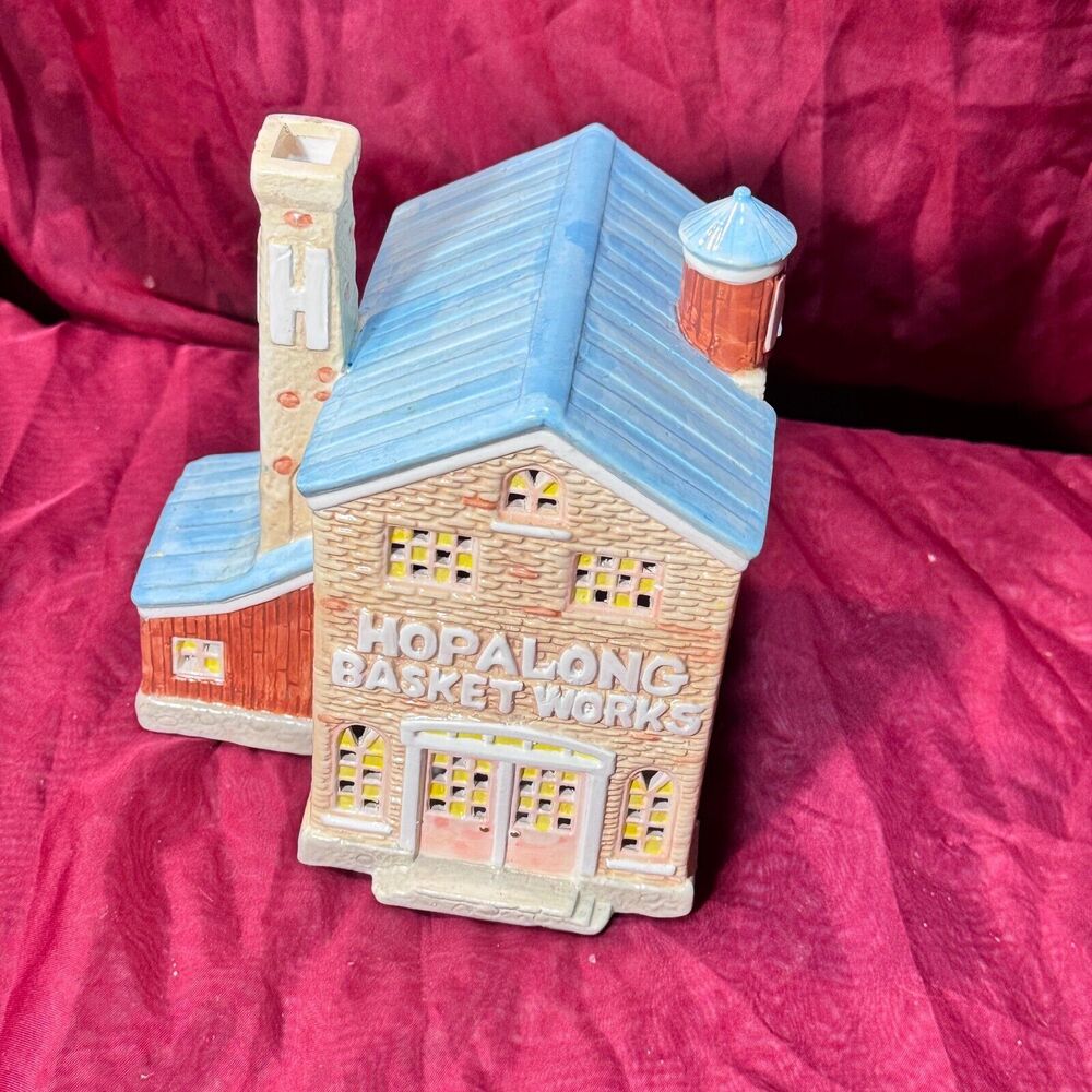 Vintage Hopalong Hollow Porcelain Easter Decor House Barn Hopalong Basket Works